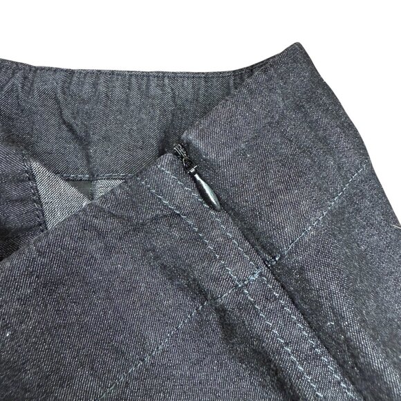 EUC Women's EILEEN FISHER Long A-Line Denim‎ Black Skirt | Size S - Picture 3 of 9